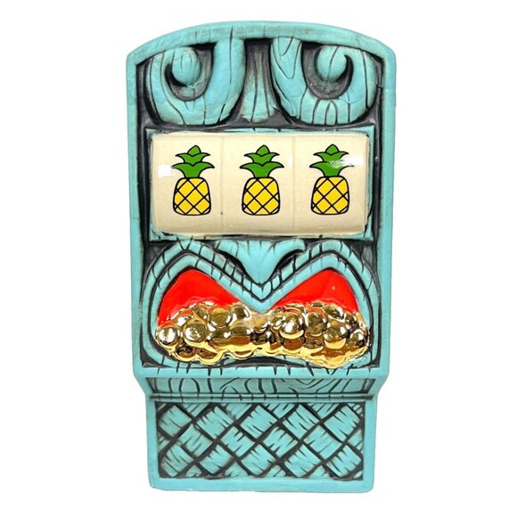 High Roller Tiki Lounge Slots-O-Fun Mug Tank 1st Ed 2021 Solvang Pineapple Farm - Picture 2 of 8